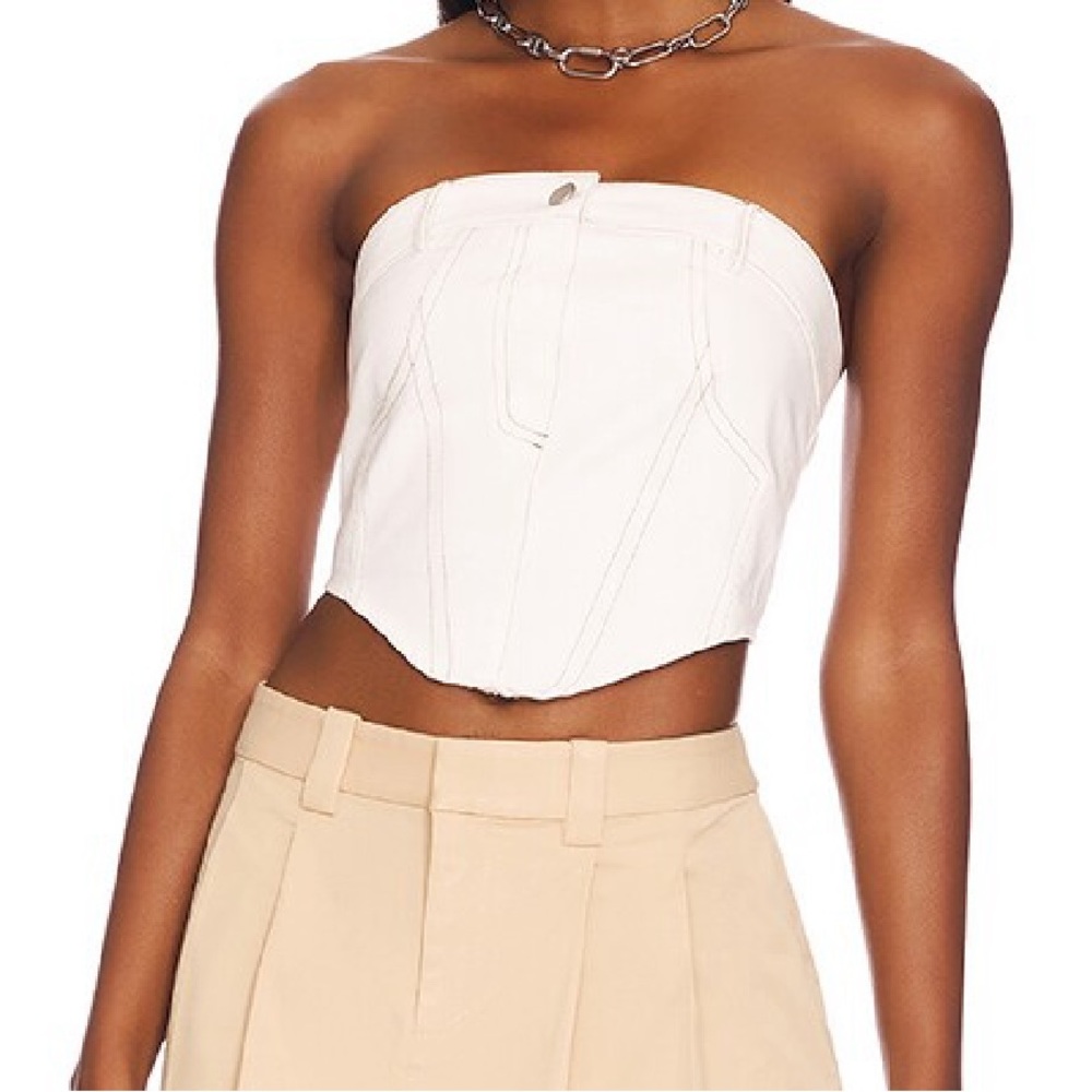superdown romina strapless top